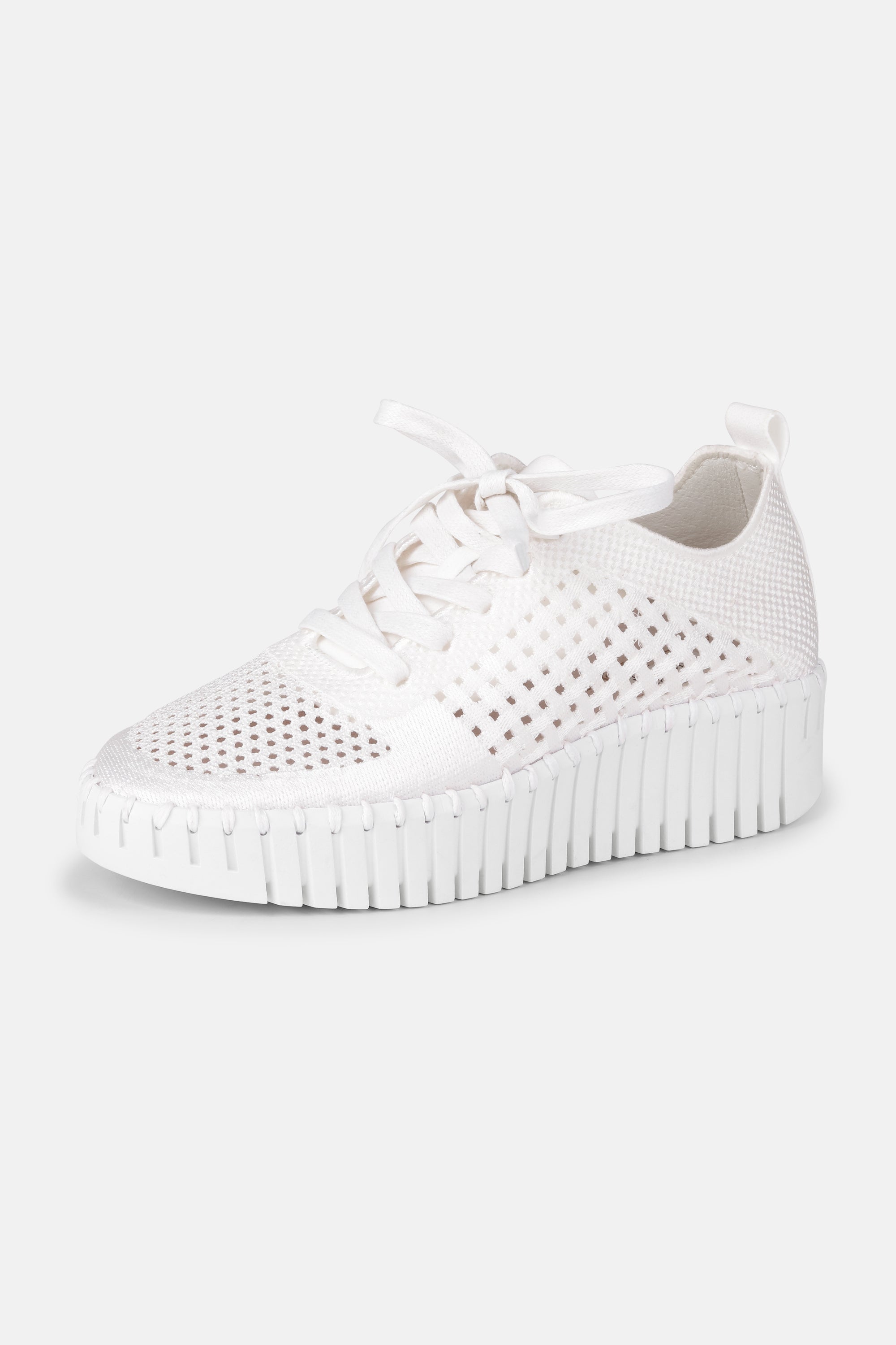 Tulip Flats With Laces - White White